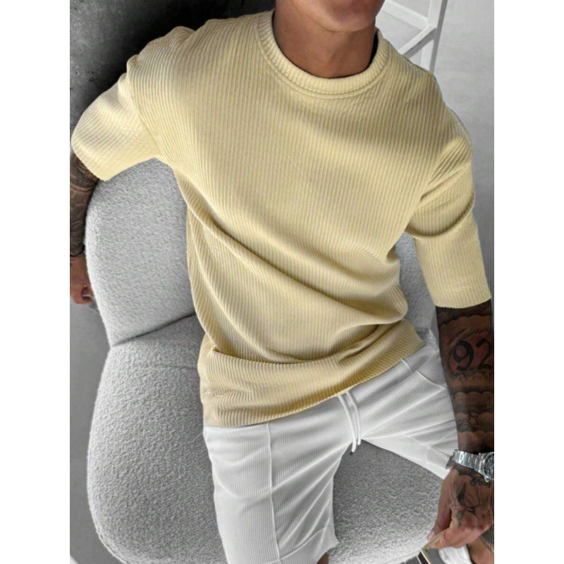 T-shirt col rond manches longues oversize