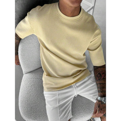 T-shirt col rond manches longues oversize