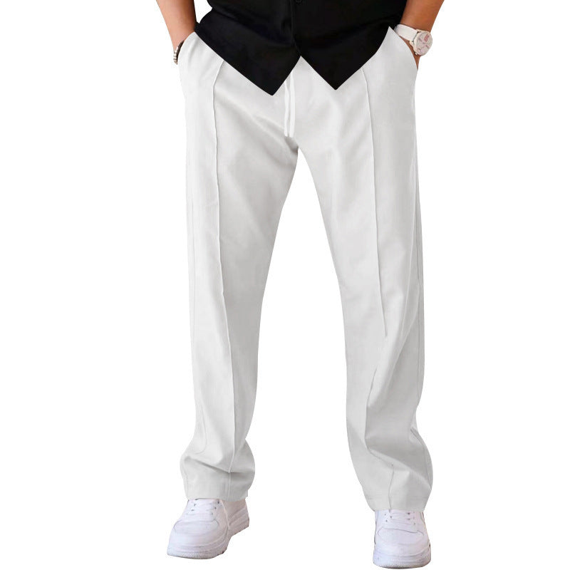 Pantalon chino ajusté coton doux
