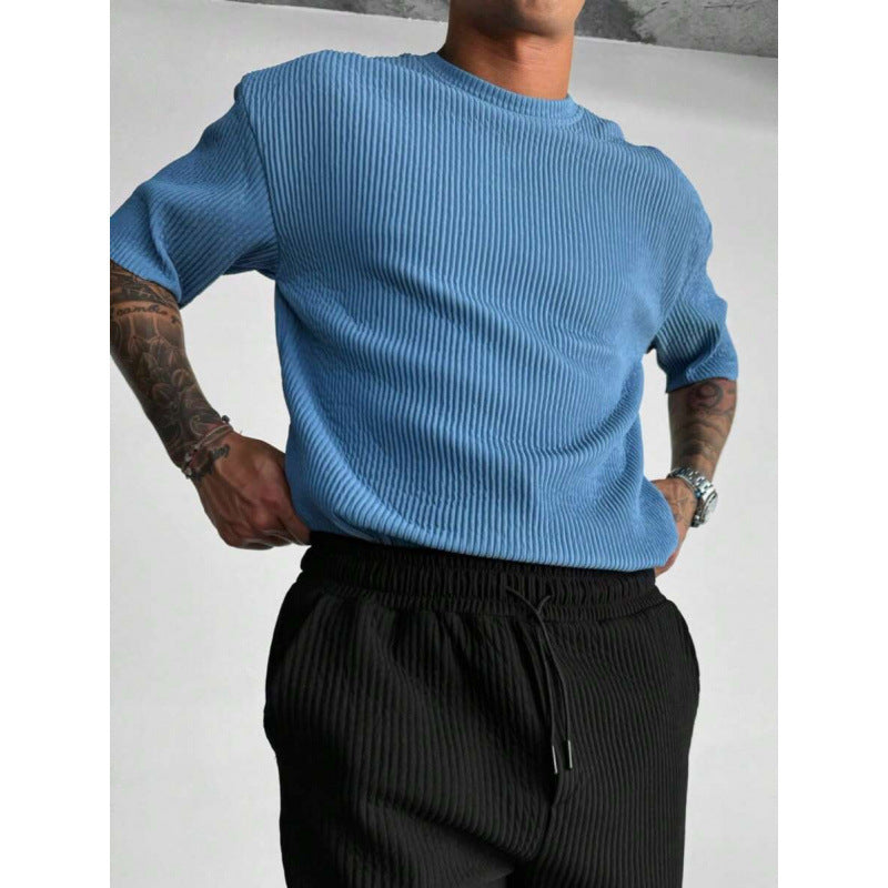 T-shirt col rond manches longues oversize