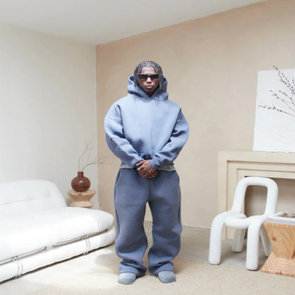 Ensemble sweat et jogging coton épais