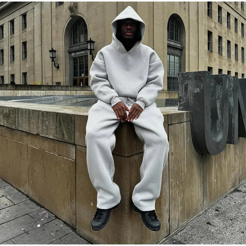 Ensemble sweat et jogging coton épais