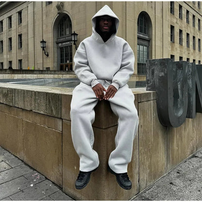 Ensemble sweat et jogging coton épais