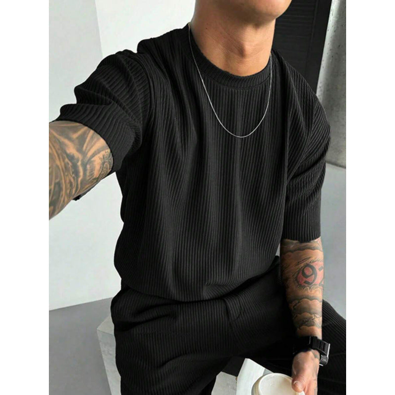 T-shirt col rond manches longues oversize