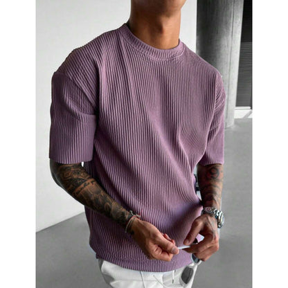 T-shirt col rond manches longues oversize